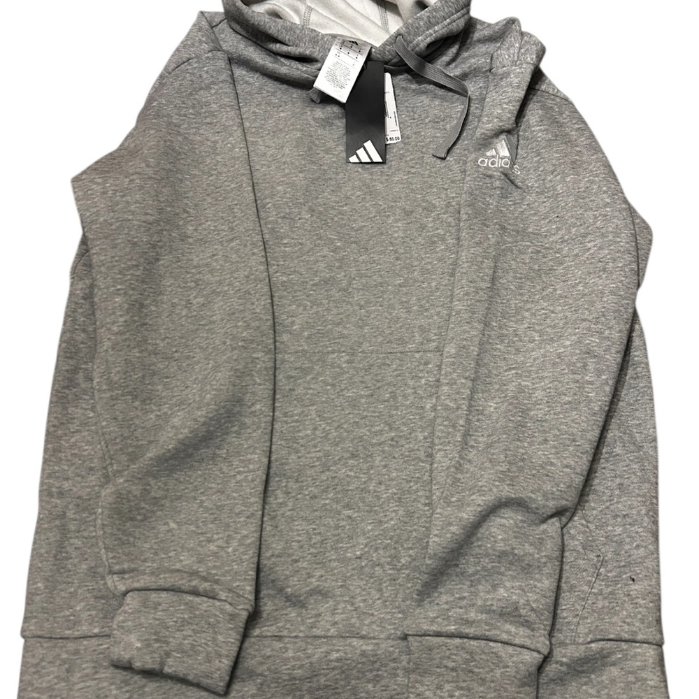 Adidas Men's Heather Gray Hoodie